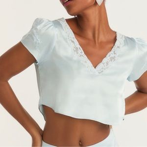 LoveShackFancy Lisanne Crop Top